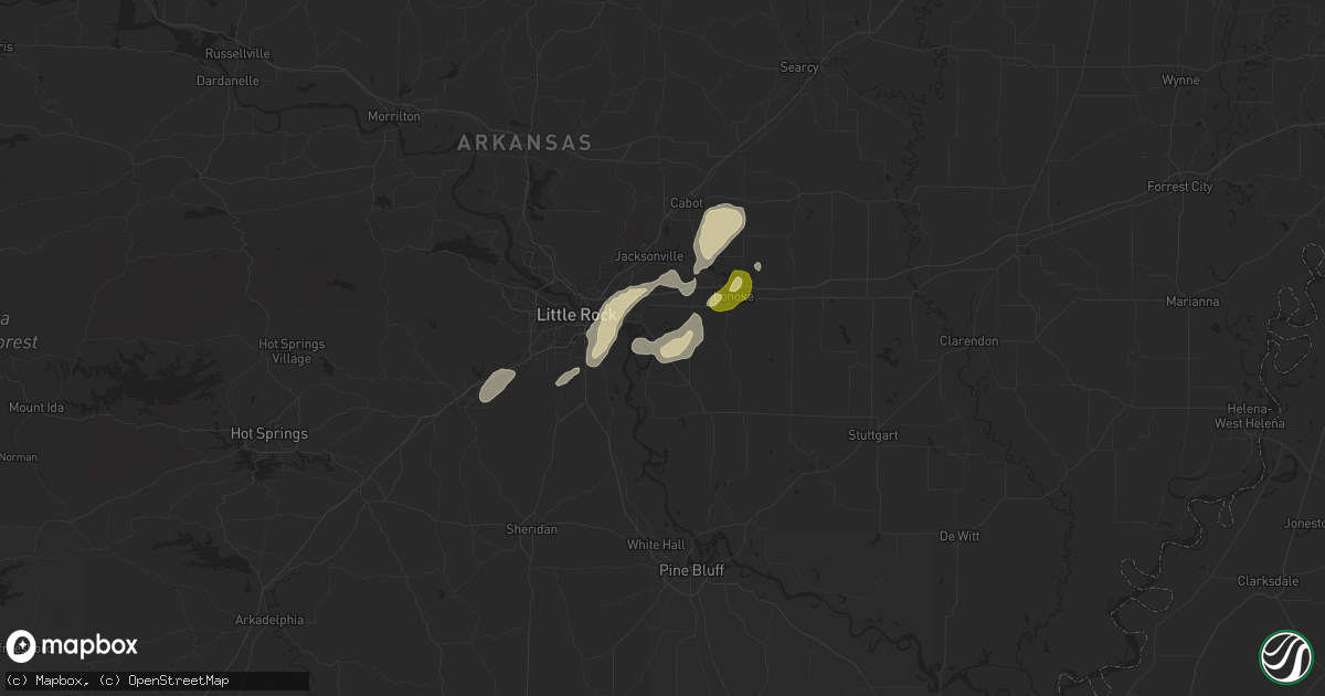 Hail map in Scott, AR on March 12, 2025