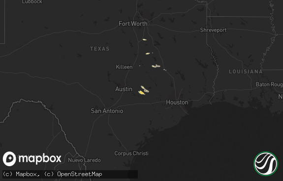 Hail map preview on 03-12-2025