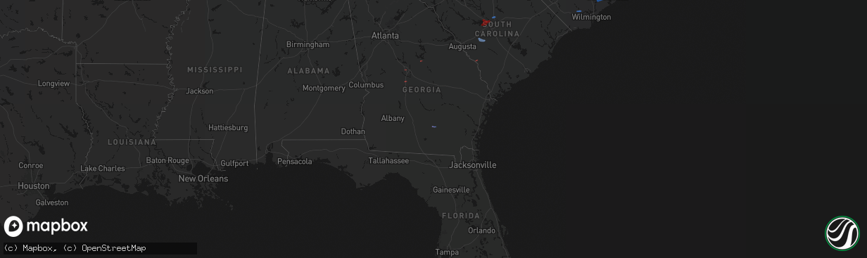 Hail map on March 12, 2026