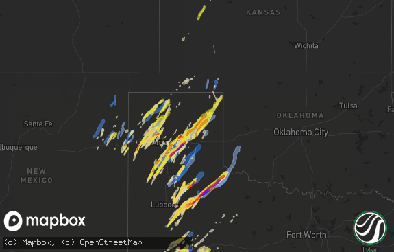 Hail map preview on 03-13-2021