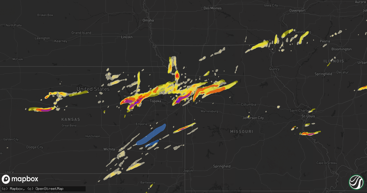 Hail map on March 13, 2024