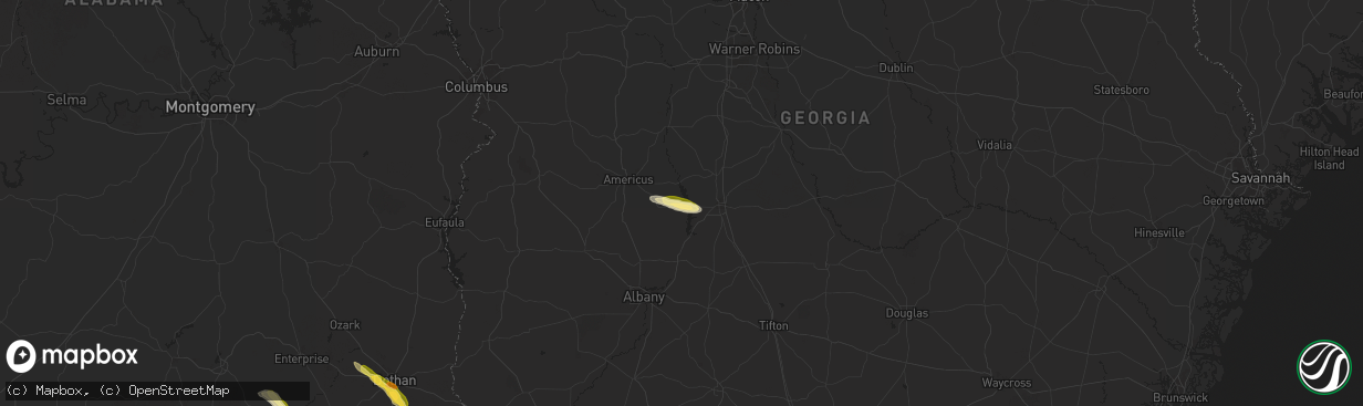 Hail map in Cobb, GA on March 13, 2025