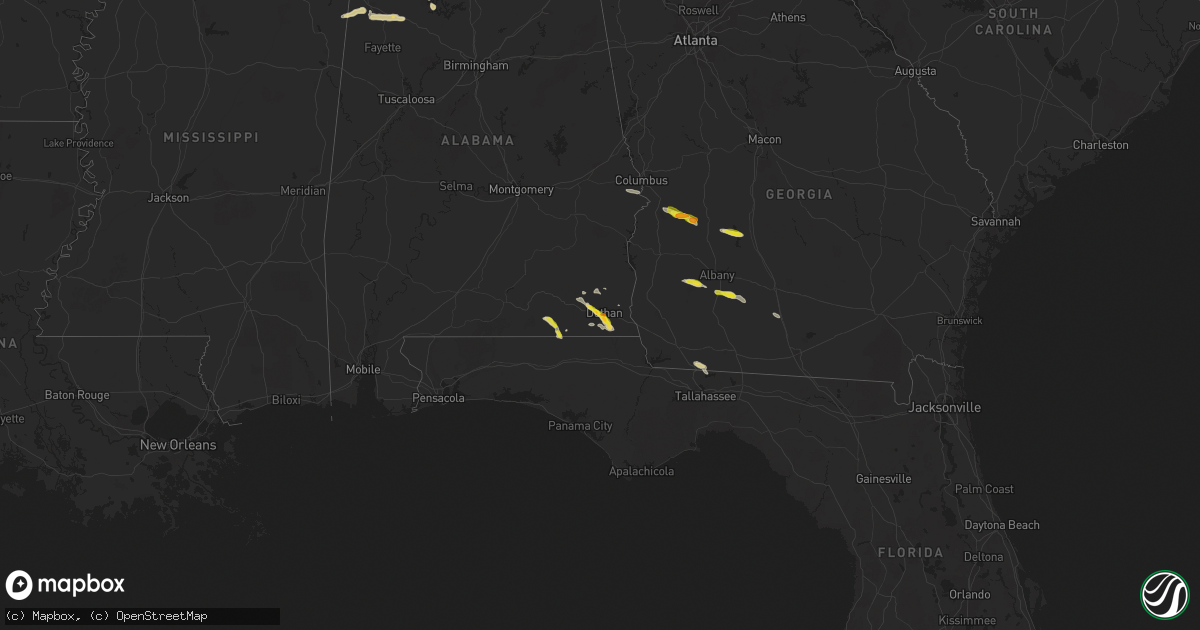 Hail map on March 13, 2025