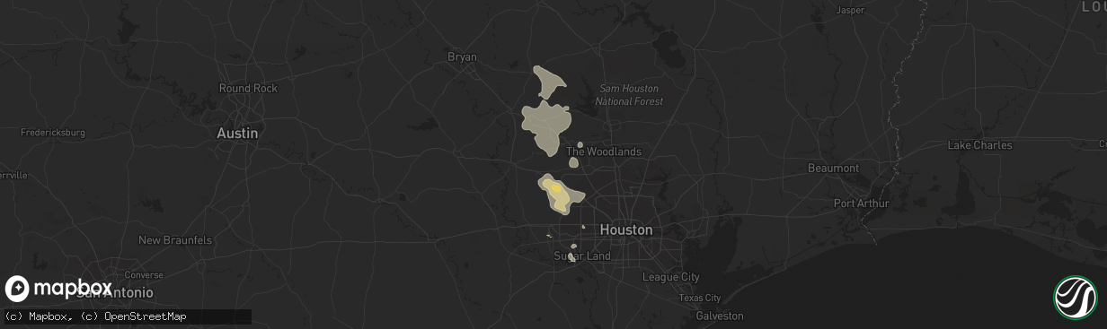 Hail map in Waller, TX on March 14, 2011