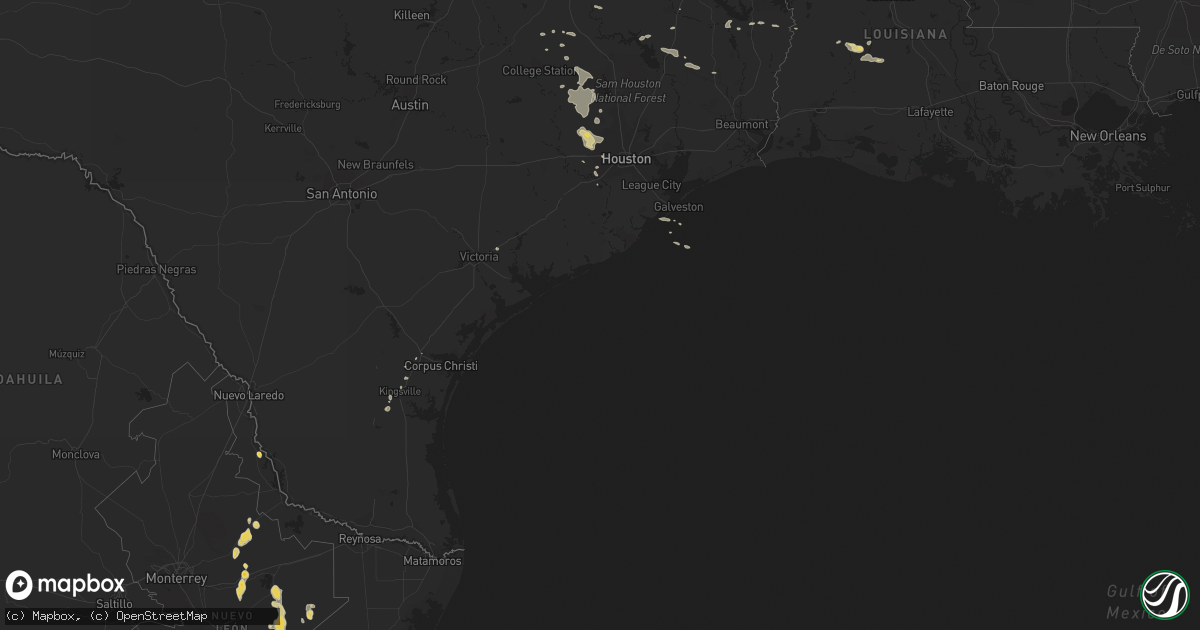 Hail map on March 14, 2011