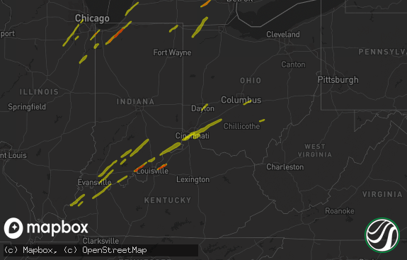 Hail map preview on 03-14-2019