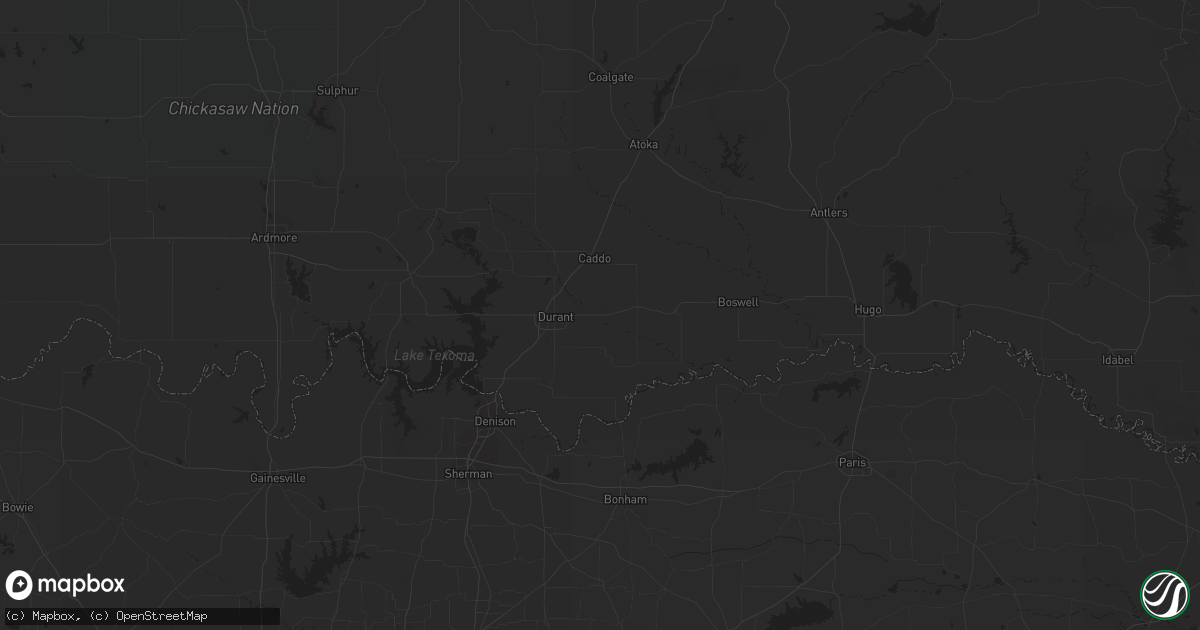 Hail map in Snyder, TX on March 14, 2020