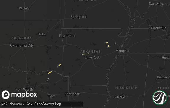 Hail map preview on 03-14-2020