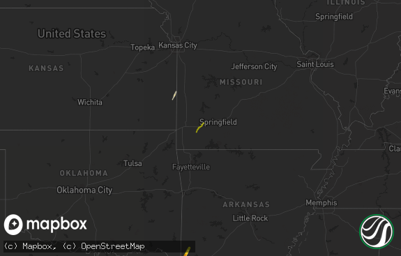 Hail map preview on 03-14-2021