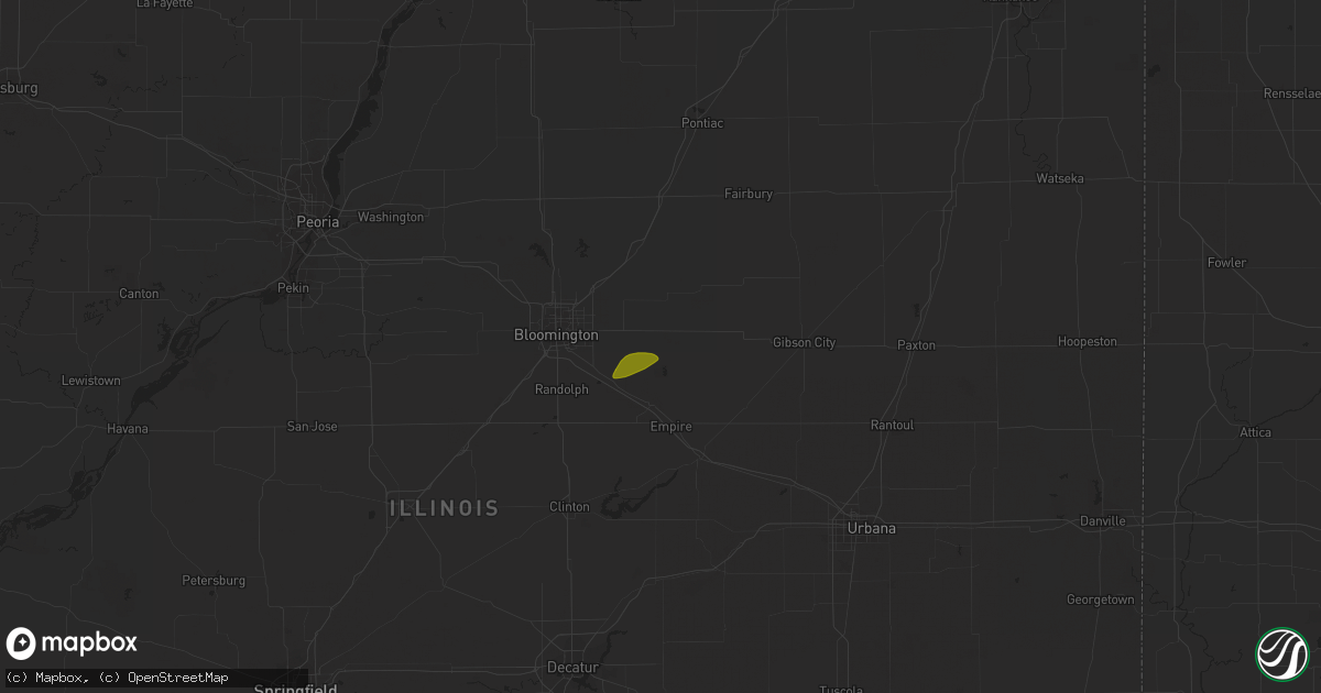 Hail map in Ellsworth, IL on March 14, 2024
