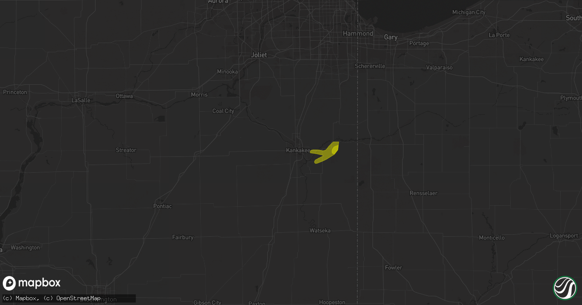 Hail map in Kankakee, IL on March 14, 2024