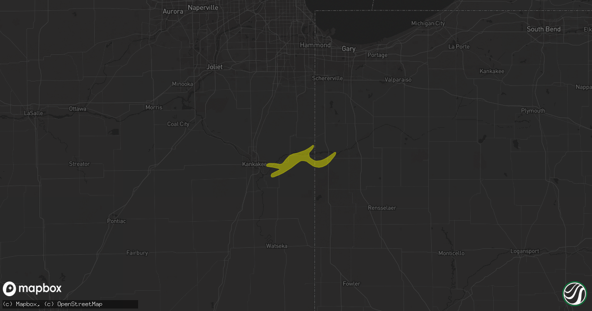 Hail map in Momence, IL on March 14, 2024