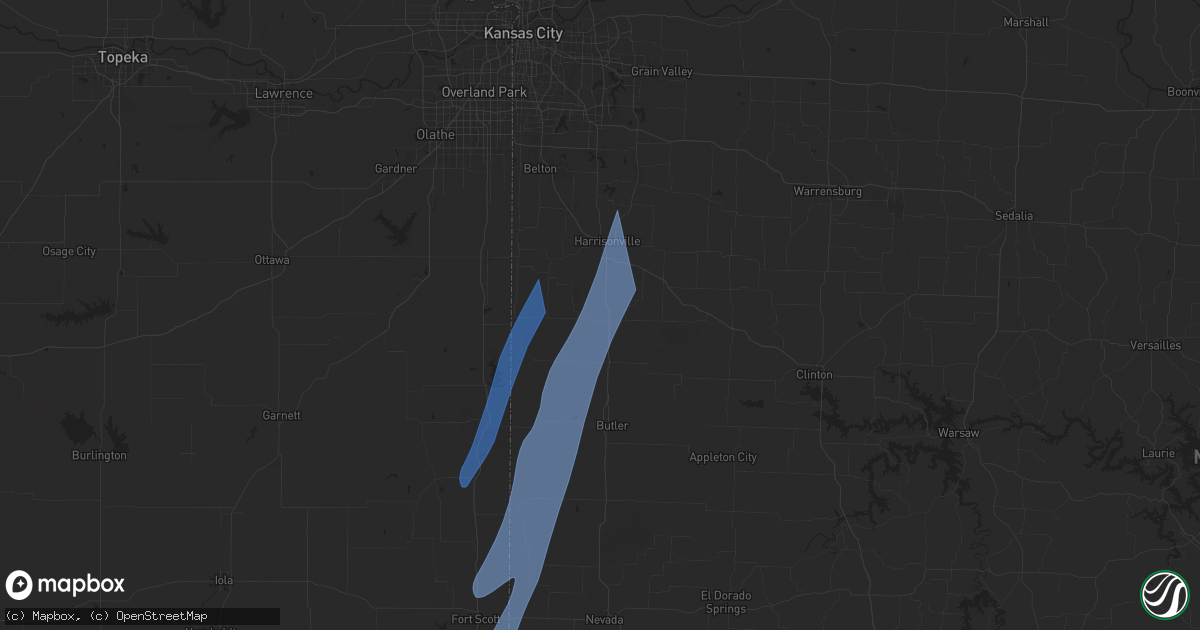 Hail map in Archie, MO on March 14, 2025