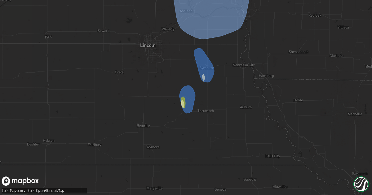 Hail map in Sterling, NE on March 14, 2025