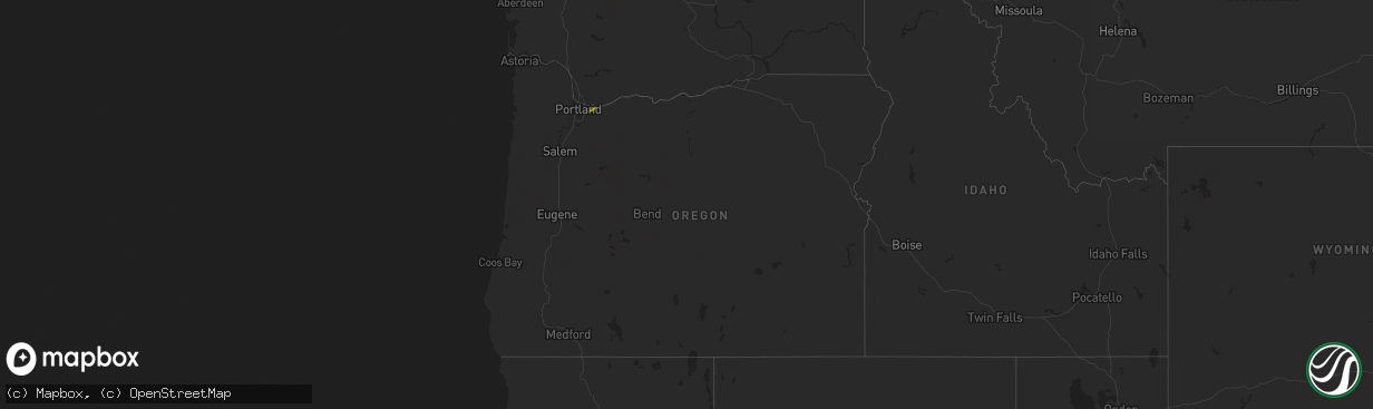 Hail map in Oregon on March 15, 2011