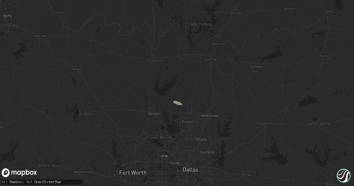 Hail map in Pilot Point, TX on March 15, 2011