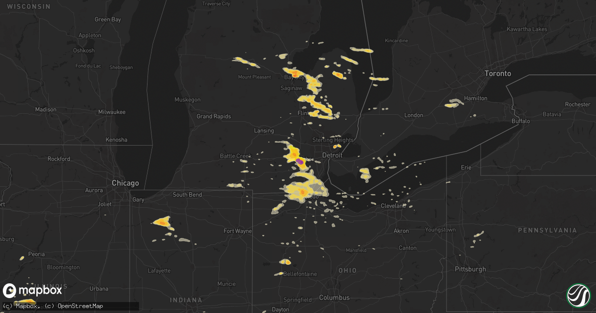 Hail map on March 15, 2012