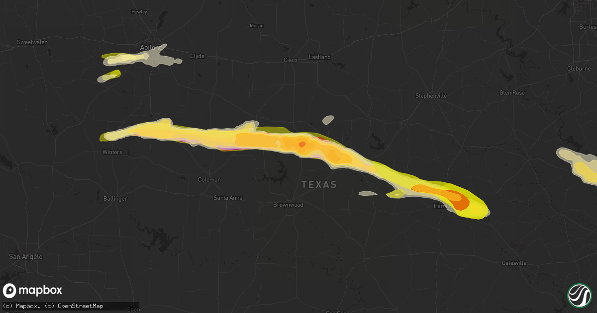 Hail map in May, TX on March 15, 2014