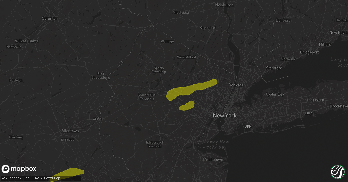Hail map in Denville, NJ on March 15, 2019