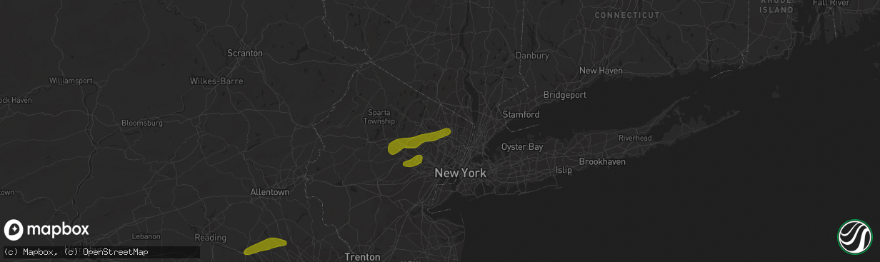 Hail map in Hawthorne, NJ on March 15, 2019