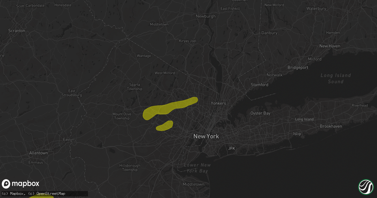 Hail map in Hawthorne, NJ on March 15, 2019