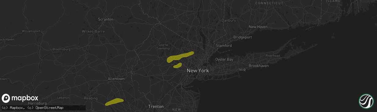 Hail map in Paterson, NJ on March 15, 2019