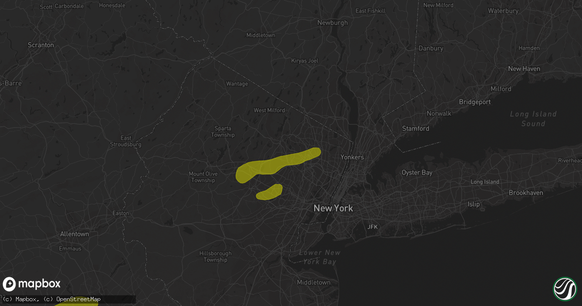 Hail map in Wayne, NJ on March 15, 2019
