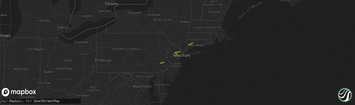 Hail map on March 15, 2019