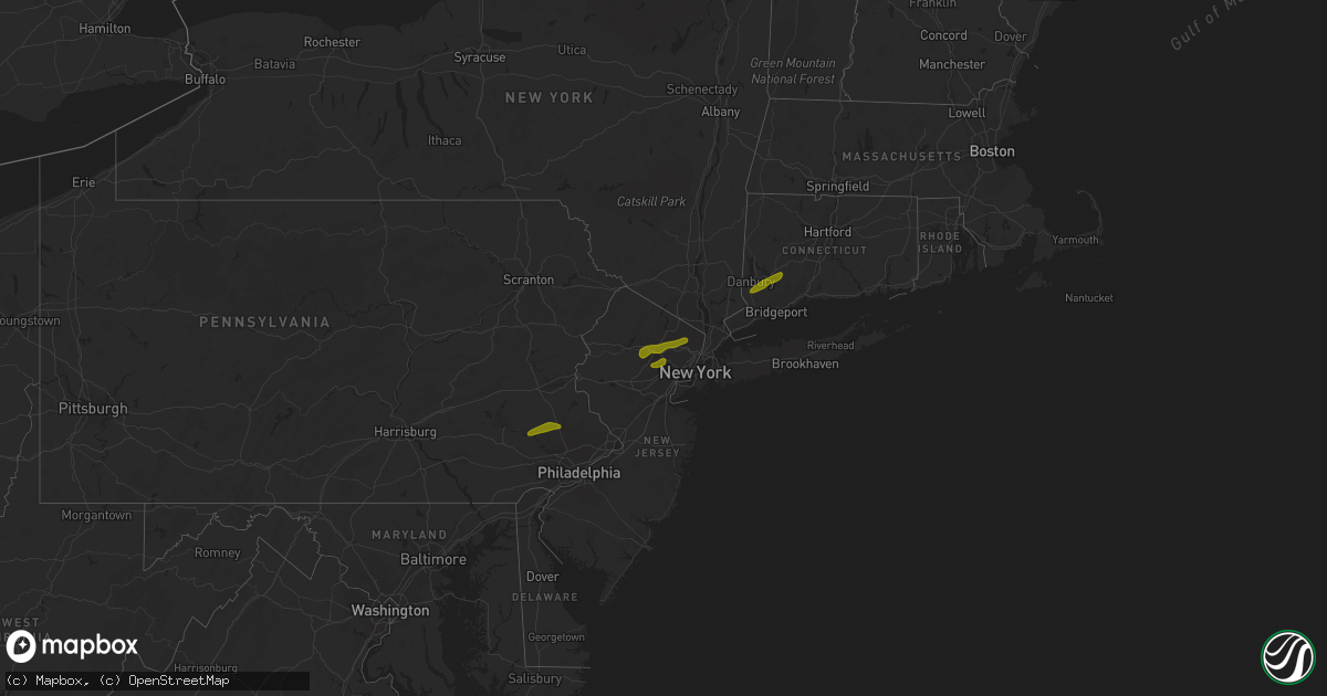 Hail map on March 15, 2019