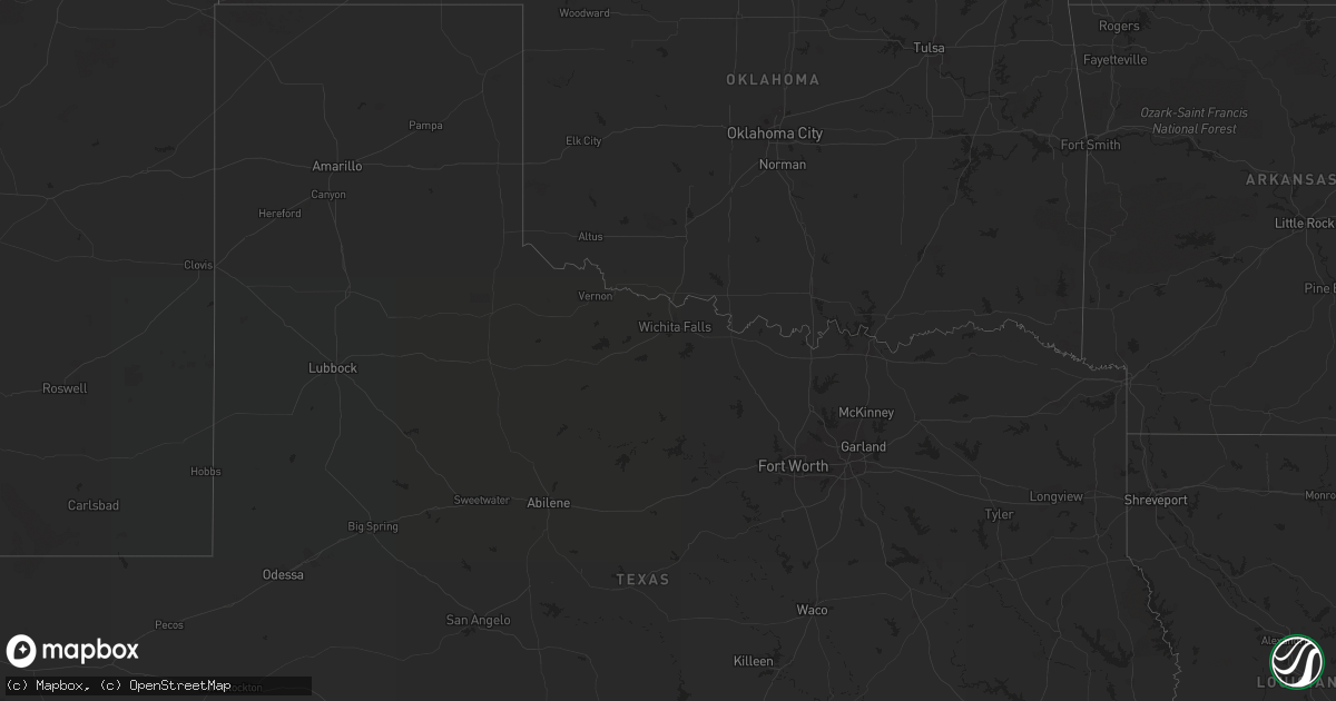 Hail map on March 15, 2022