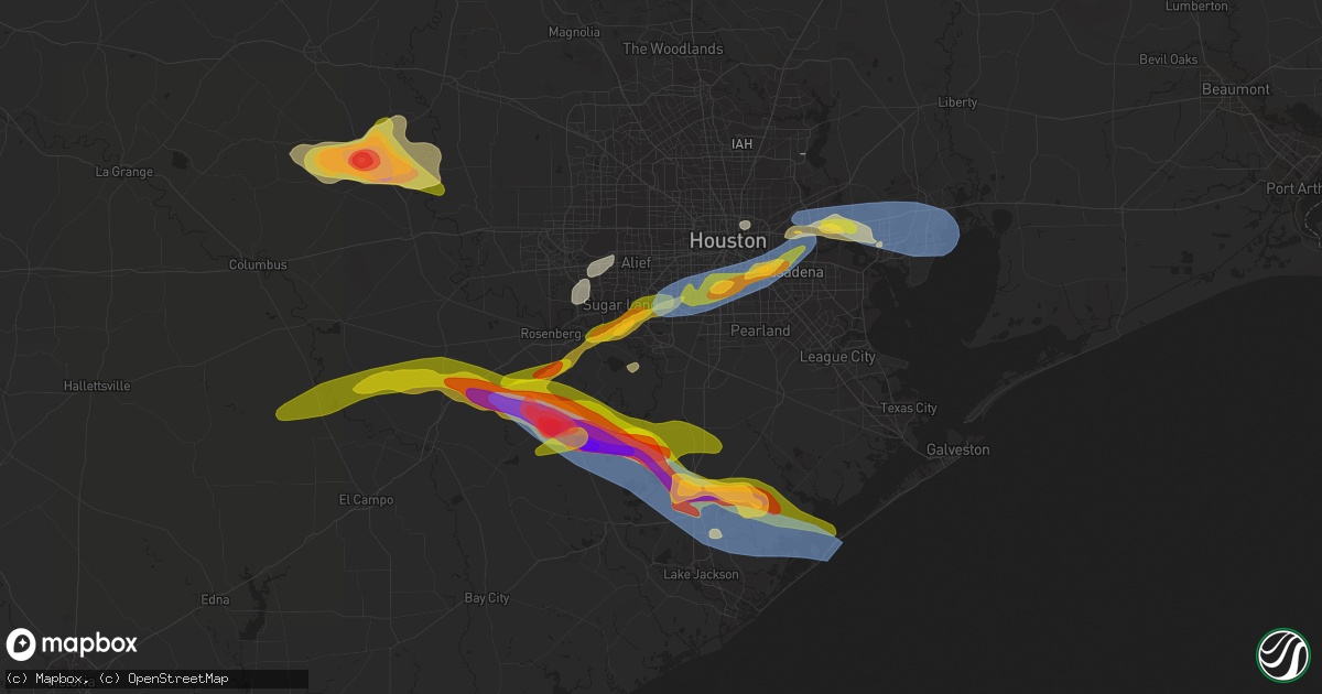 Hail map in Missouri City, TX on March 15, 2024