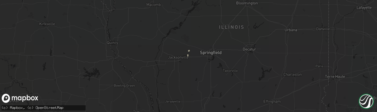 Hail map in Alexander, IL on March 15, 2026