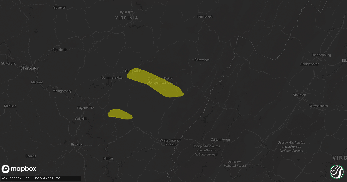 Hail map in Hillsboro, WV on March 16, 2013