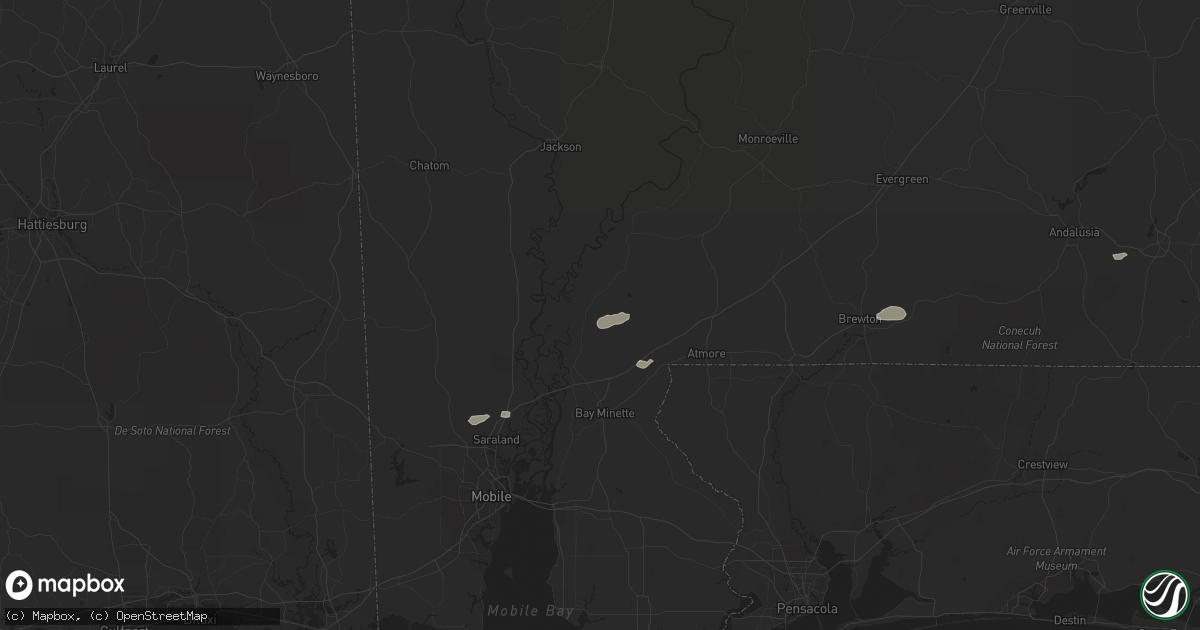 Hail map in Stockton, AL on March 16, 2014