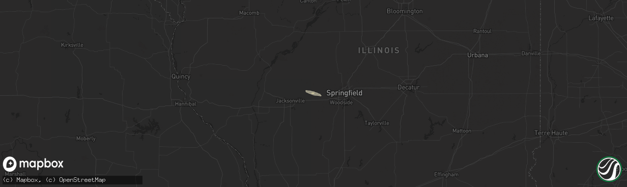 Hail map in Pleasant Plains, IL on March 16, 2017