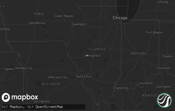 Hail map preview on 03-16-2017