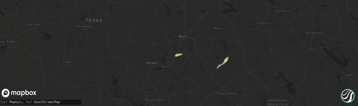 Hail map in Eddy, TX on March 16, 2024