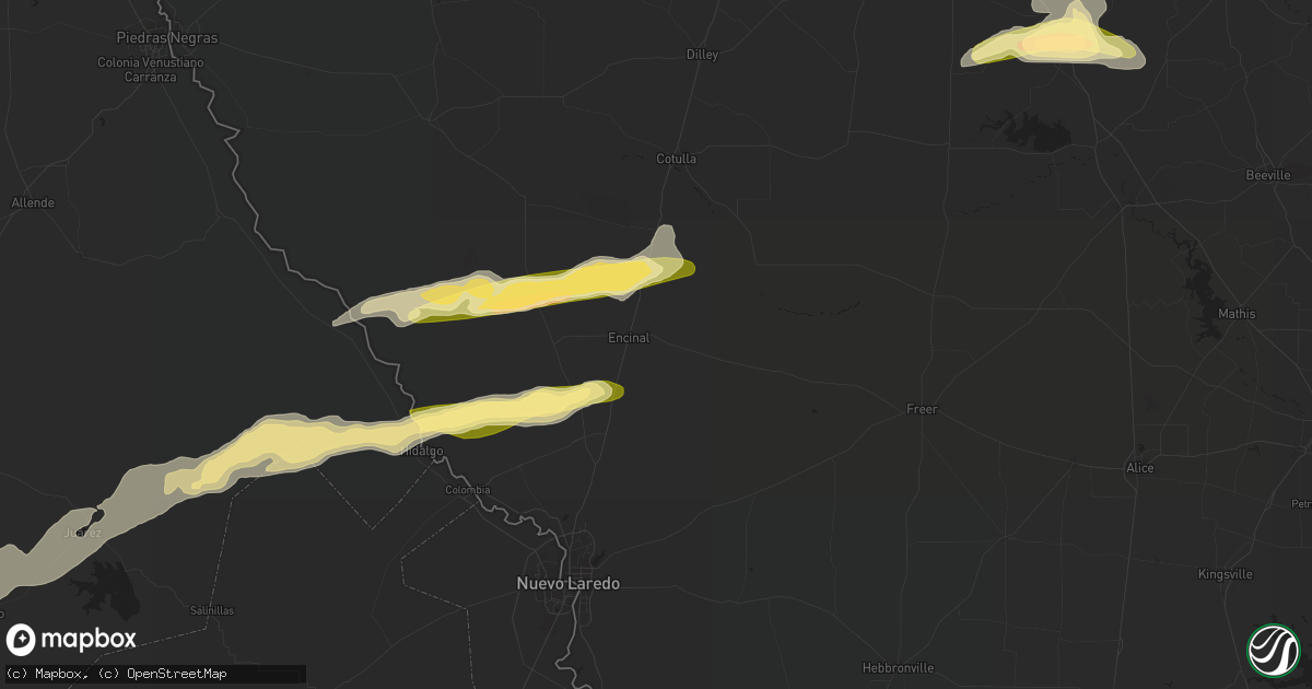 Hail map in Encinal, TX on March 16, 2024