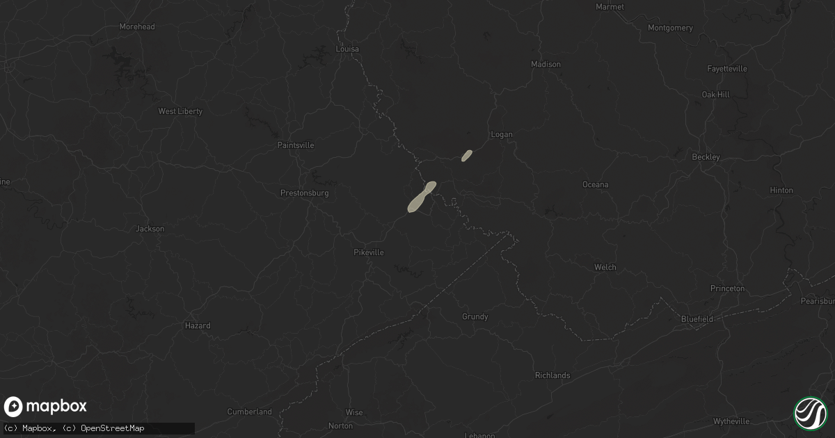 Hail map in Canada, KY on March 16, 2025