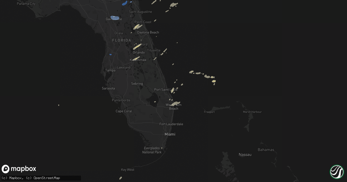 Hail map on March 16, 2026