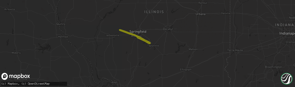 Hail map in Kincaid, IL on March 17, 2017