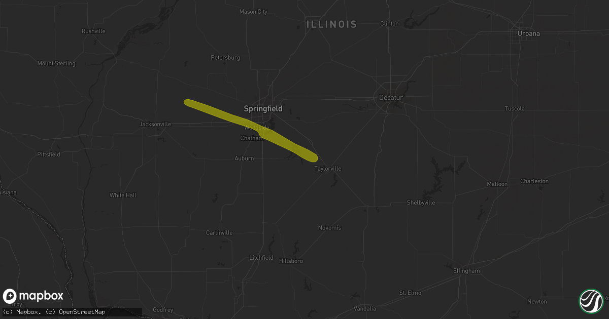 Hail map in Kincaid, IL on March 17, 2017