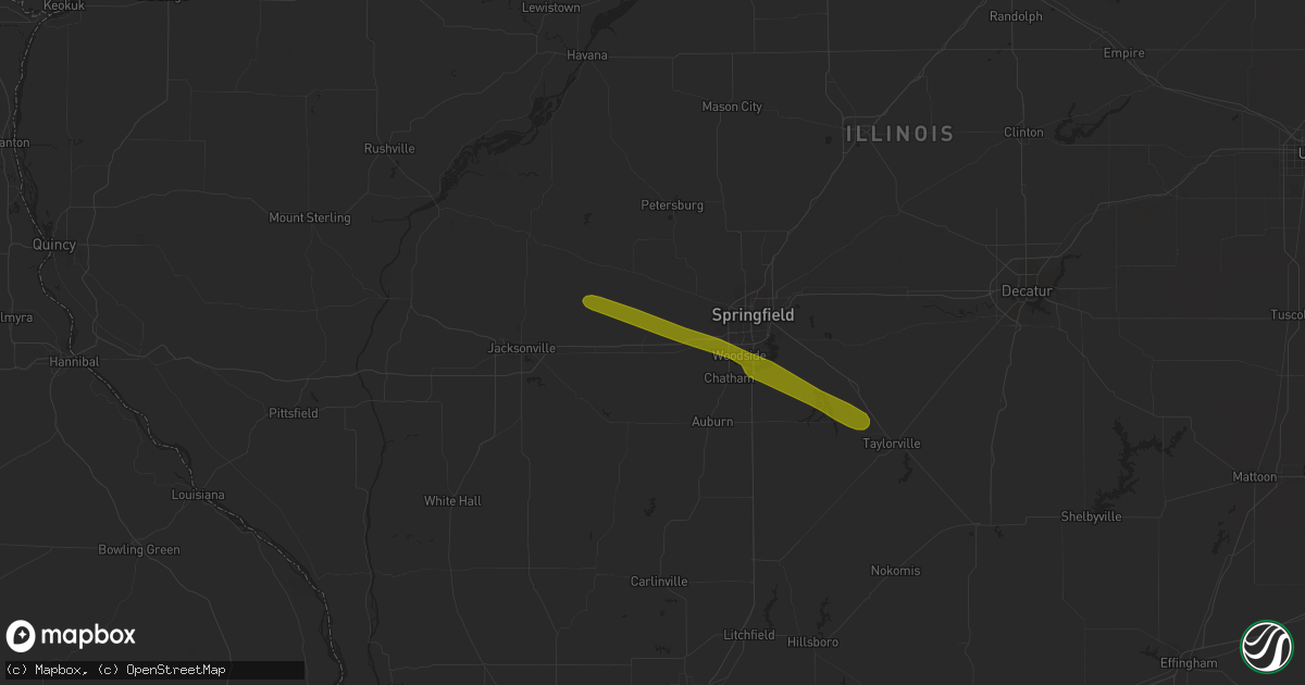 Hail map in New Berlin, IL on March 17, 2017