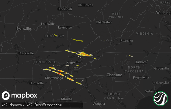 Hail map preview on 03-17-2018