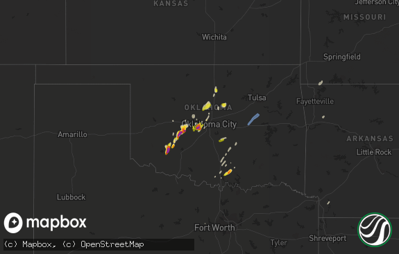 Hail map preview on 03-17-2022