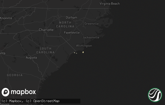 Hail map preview on 03-17-2025