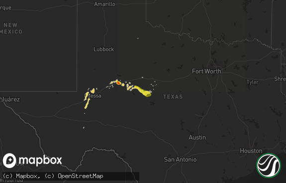 Hail map preview on 03-18-2011