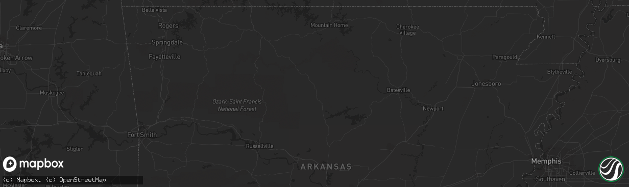 Hail map in Midland, TX on March 18, 2012