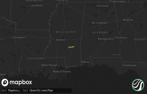 Hail map preview on 03-18-2015