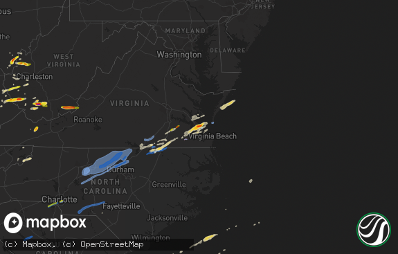 Hail map preview on 03-18-2021